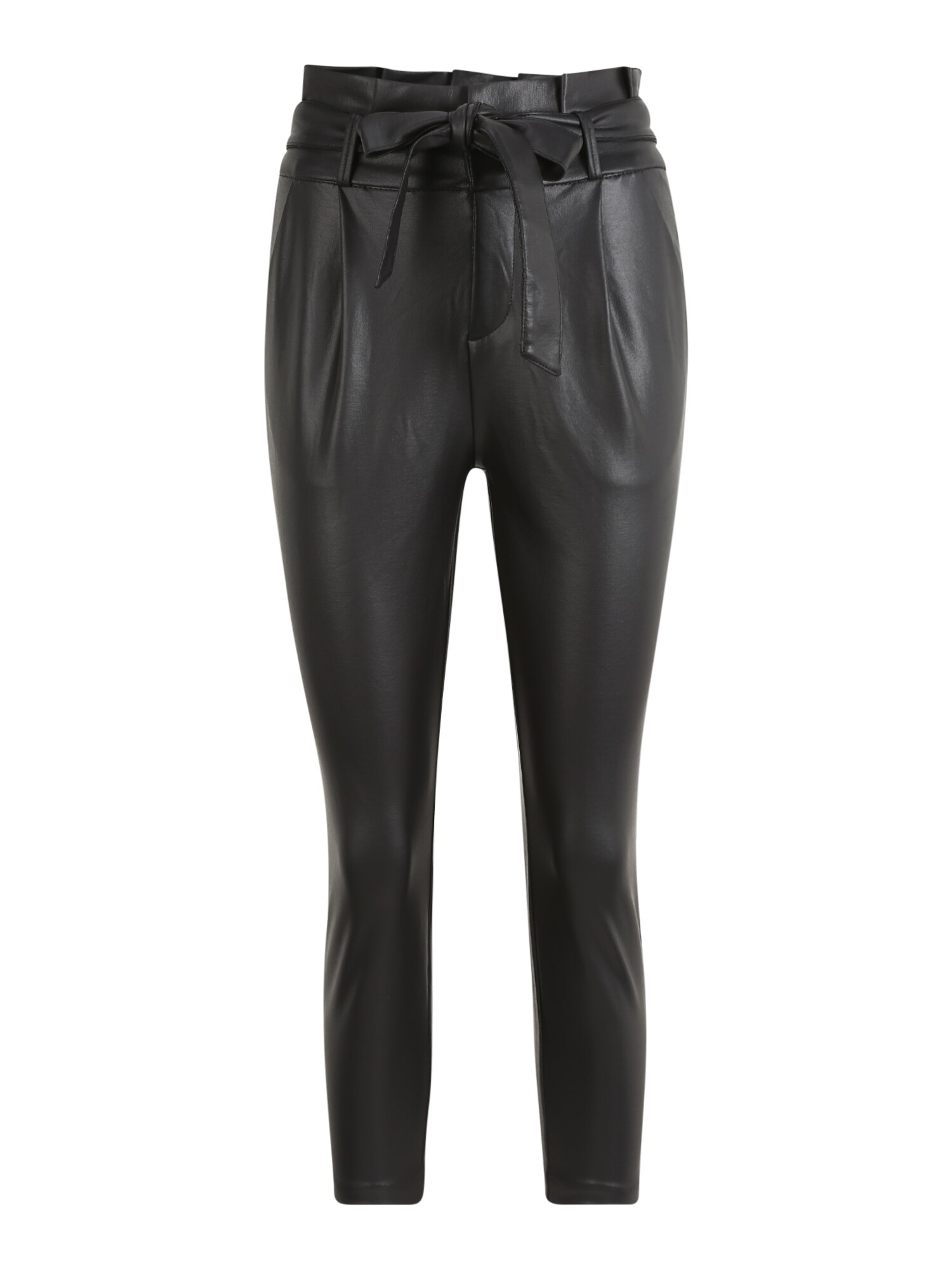 Vero Moda Petite Klostuotos kelnės 'EVA'  juoda