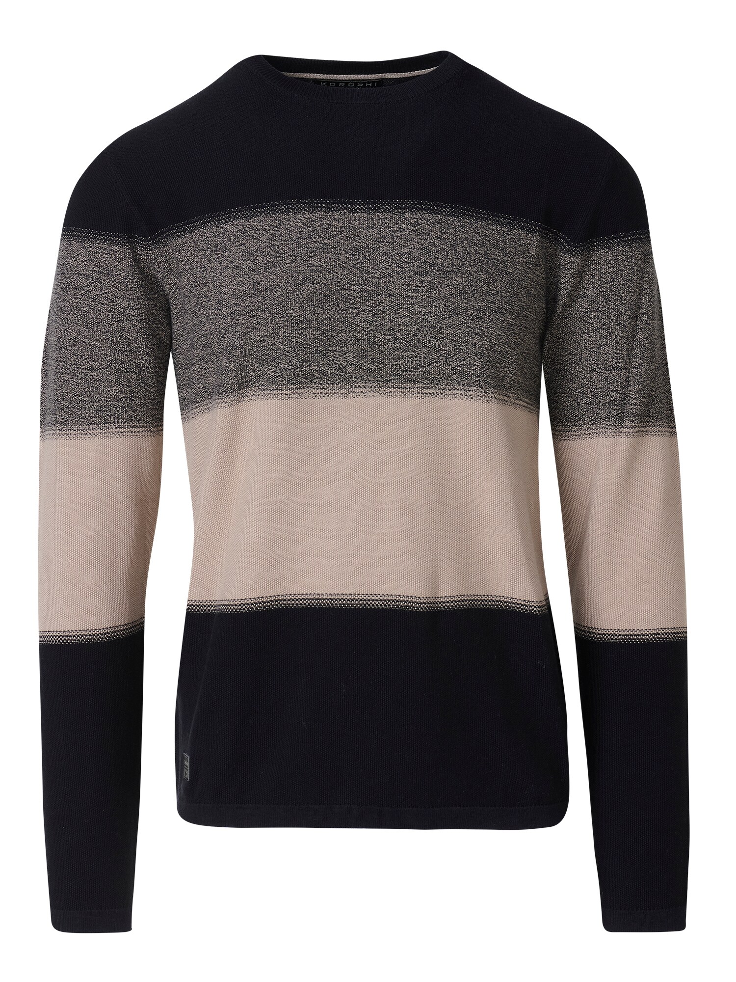 KOROSHI Jersey  beige / gris / negro