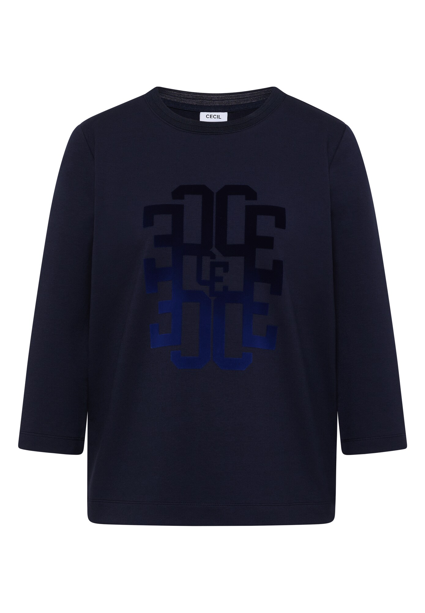 CECIL Tricou albastru noapte / albastru ultramarin / albastru închis