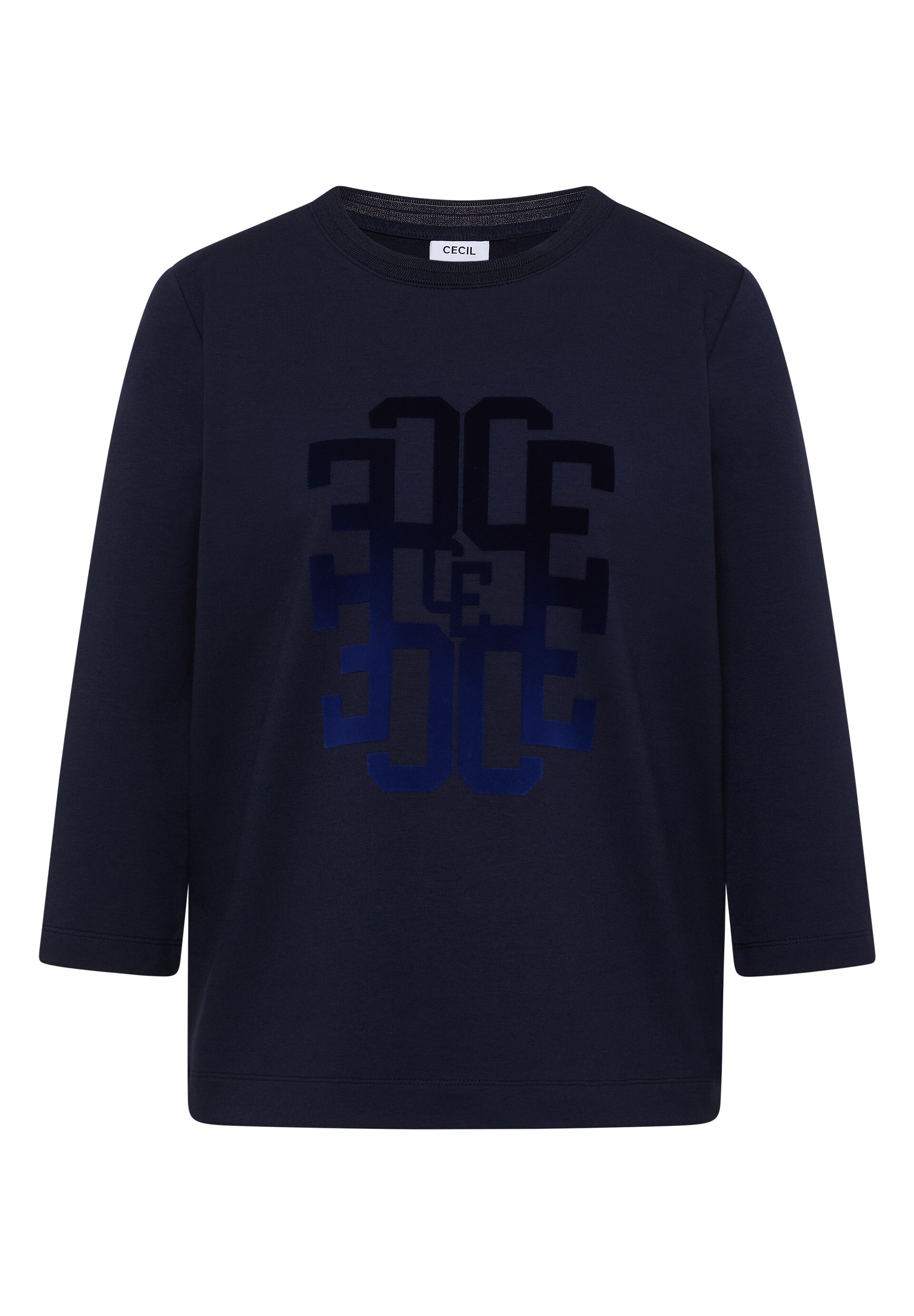 CECIL T-shirt nattblå / ultramarinblå dam