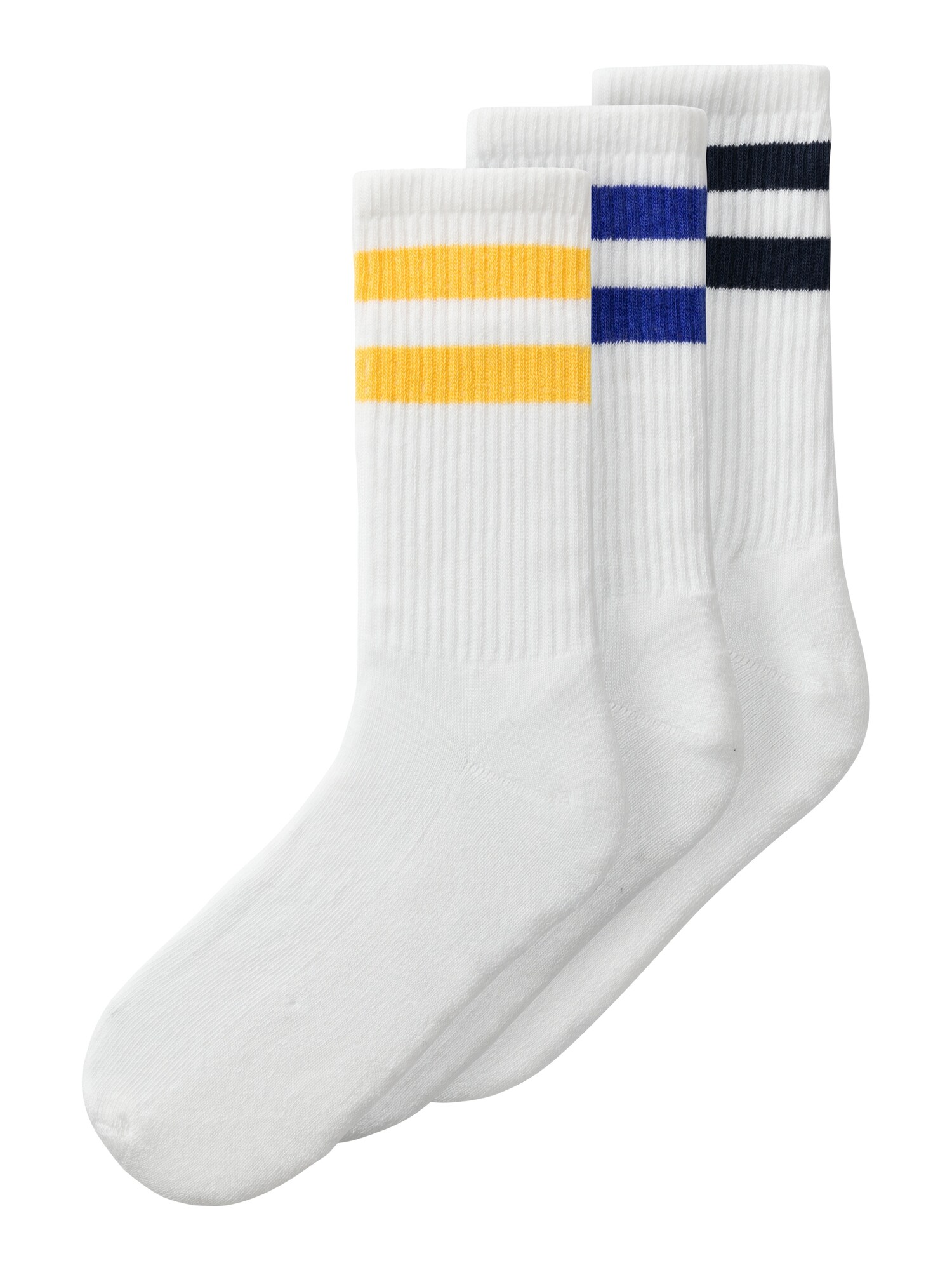 NAME IT Čarape 'BRYAN'  morsko plava / žuta / crna / bijela