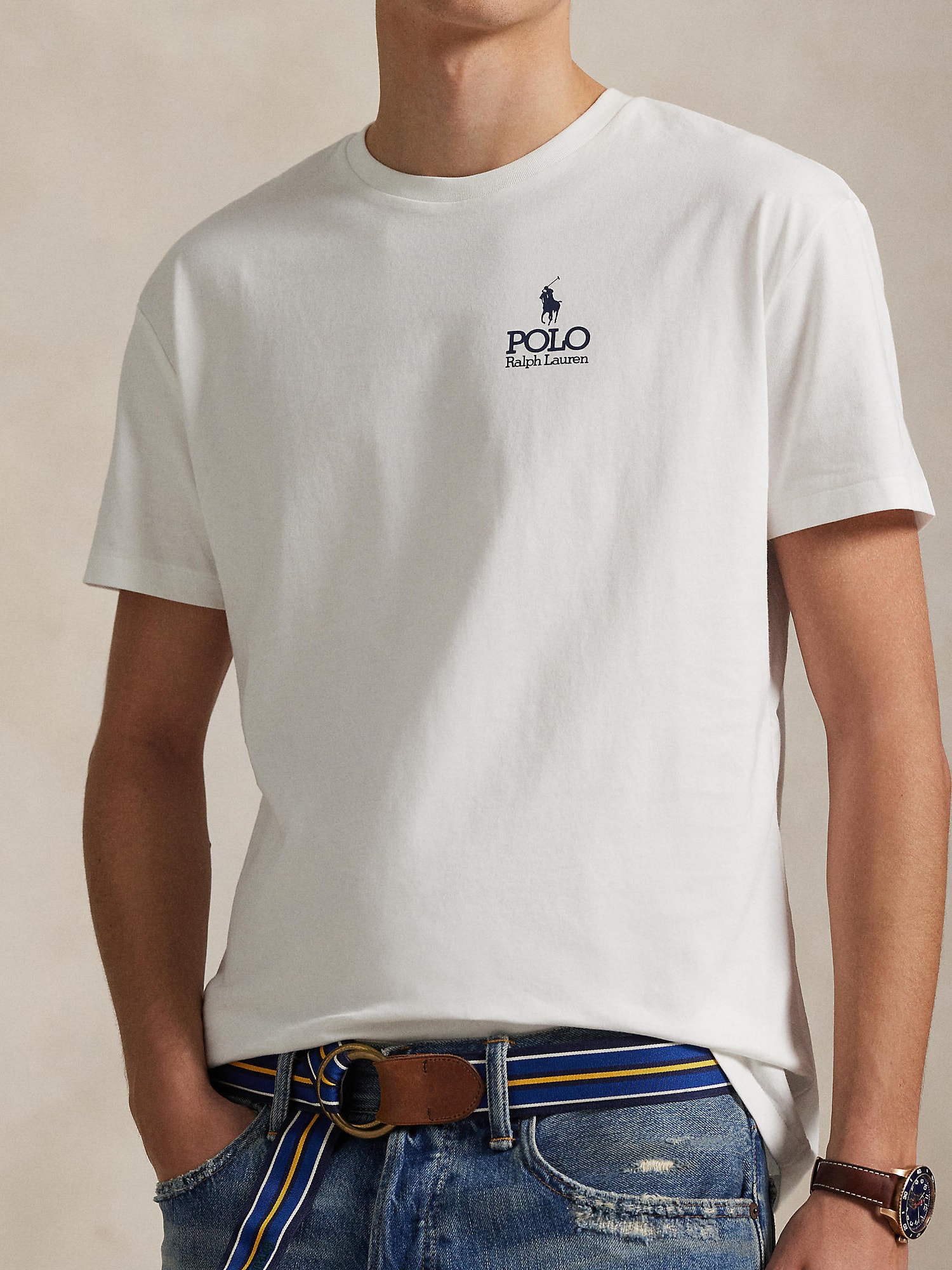 Polo Ralph Lauren Tričko námornícka modrá / biela (obrázok 5)