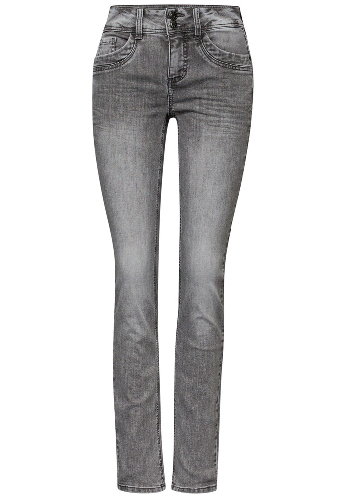 STREET ONE Jeans Damen Größe 27 grey denim