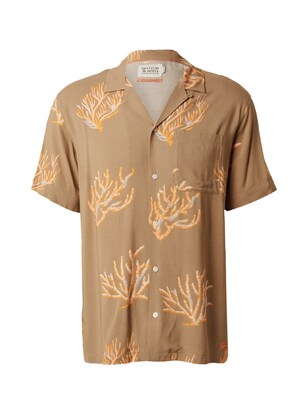 Scotch & Soda Overhemd Beige / Lichtbruin / Oranje