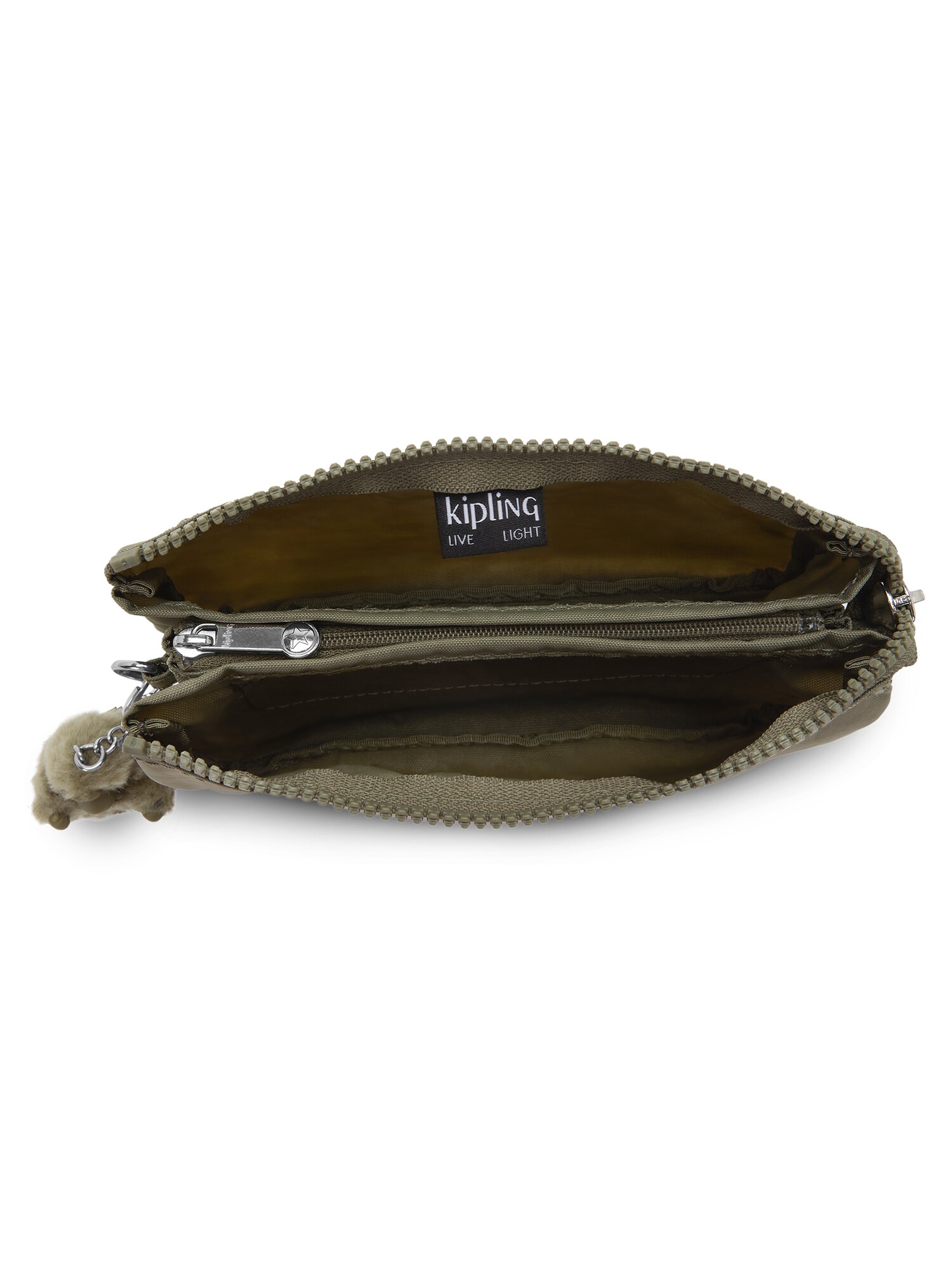 KIPLING Bolsa de maquillaje 'Creativity L'  oliva / verde moteado