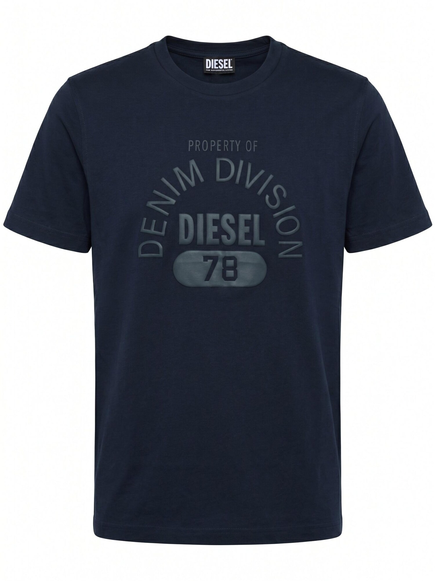 DIESEL Tricou T-JUST-E17-OUT bleumarin