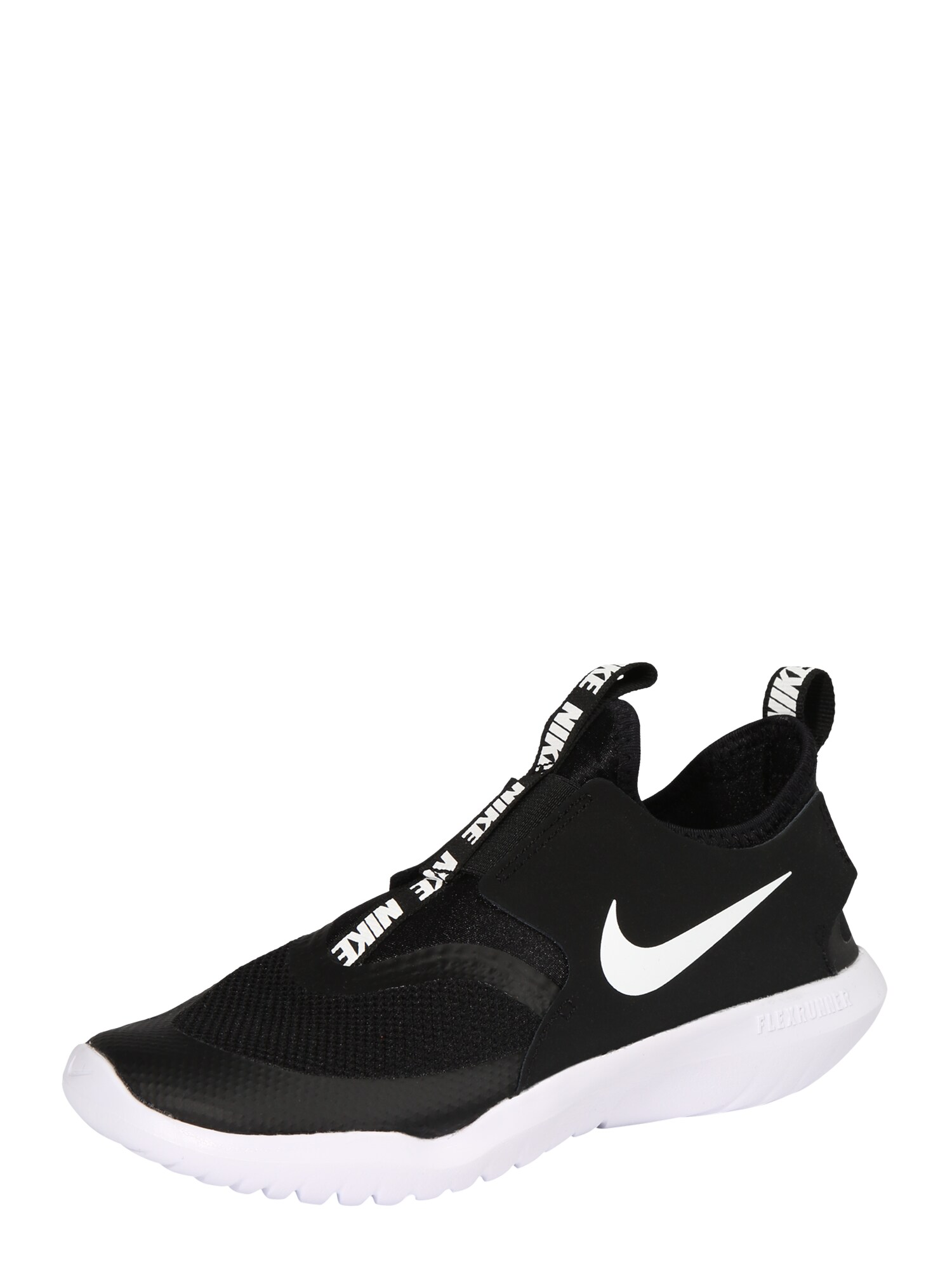 NIKE Sportiniai batai 'Flex Runner'  balta / juoda