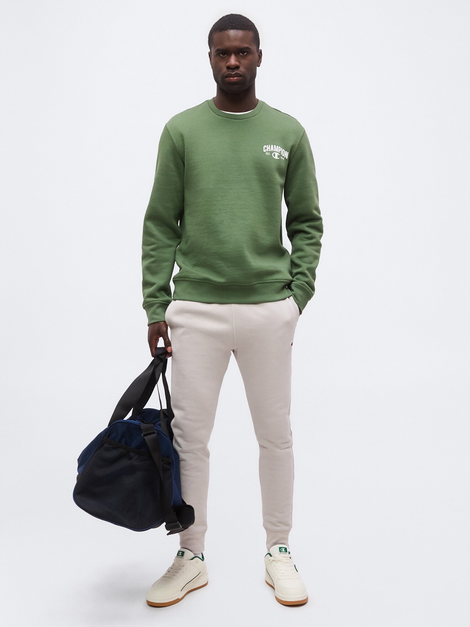 Champion Sudadera  oliva / blanco – imagen 8