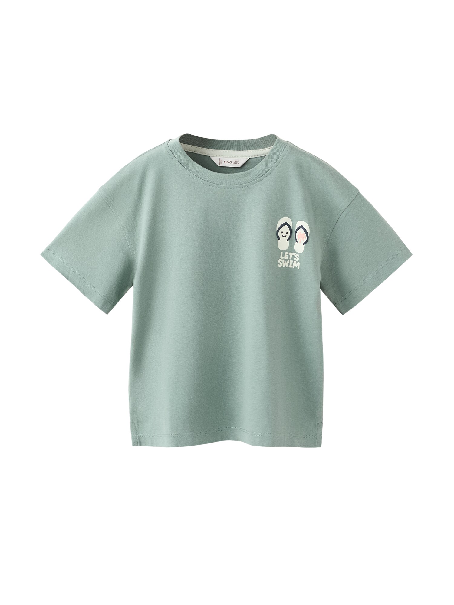 MANGO KIDS Majica 'MFLIP'  mornarsko plava / menta / pastelno zelena / rosé