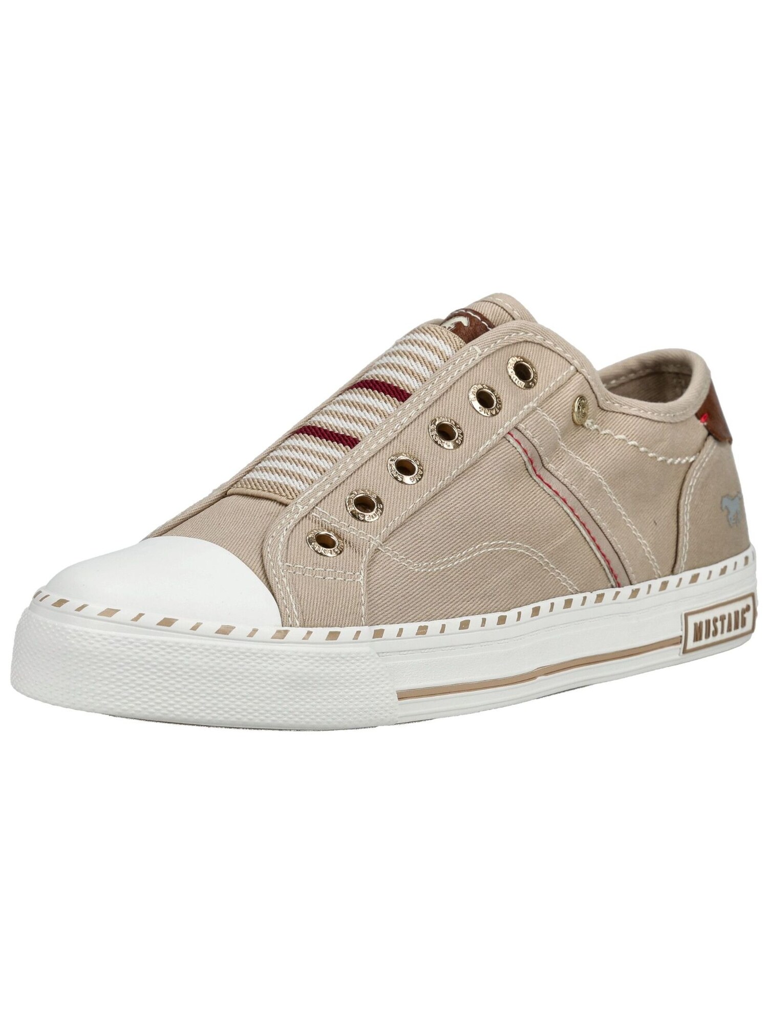 Mustang Sneakers Laag Beige