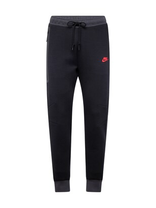 Nike Sportswear Broek ‘TECH FLEECE’ Grijs / Rood / Zwart