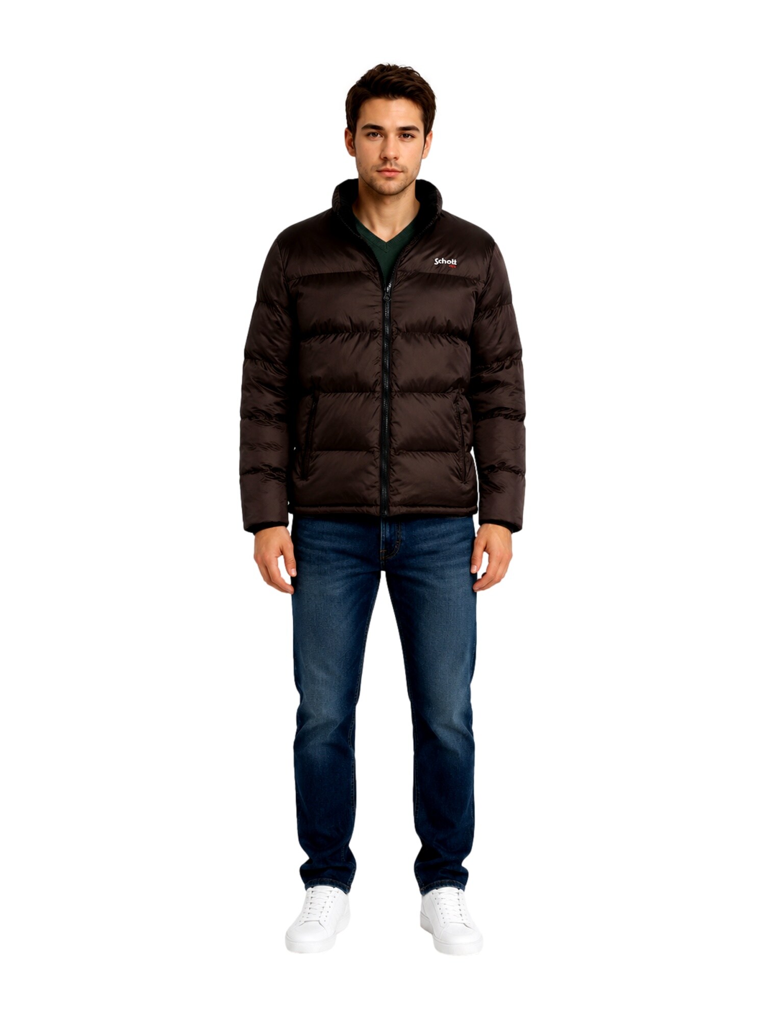 Schott NYC Chaqueta de invierno 'IDAHO'  marrón – imagen 4