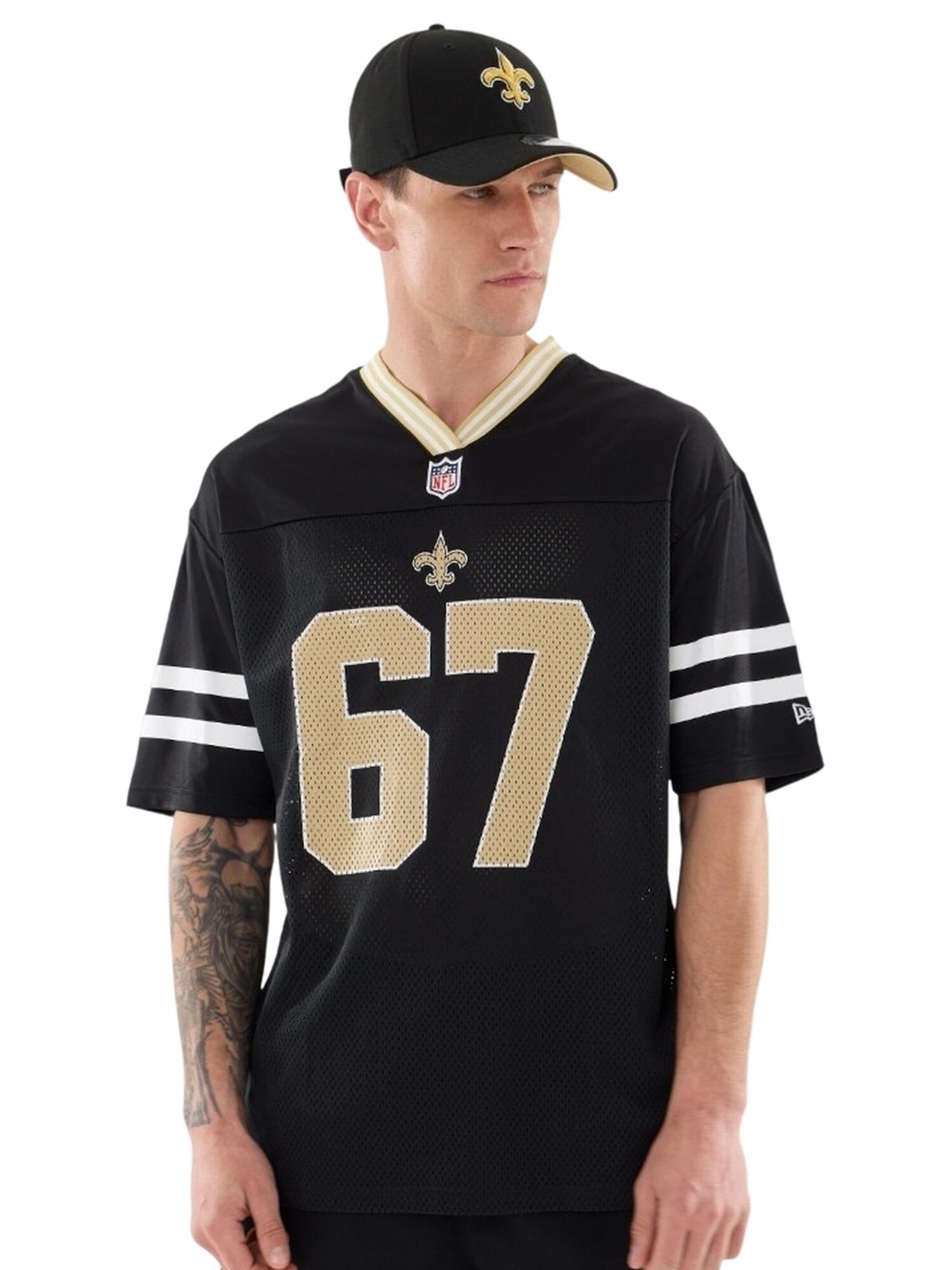 NEW ERA Camiseta 'Camiseta new era negra saints nos nfl mesh tee' negro – imagen 1