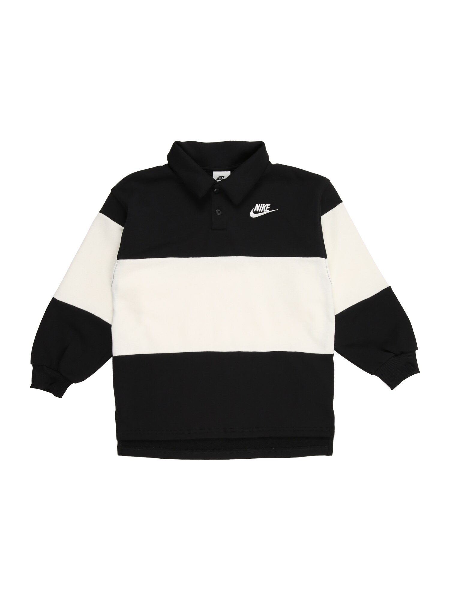 Nike Sportswear Mikina 'CLUB'  čierna / biela