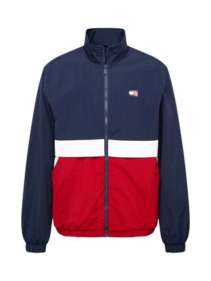 Tommy Jeans Tussenjas ‘Essential’ Navy / Rood / Wit