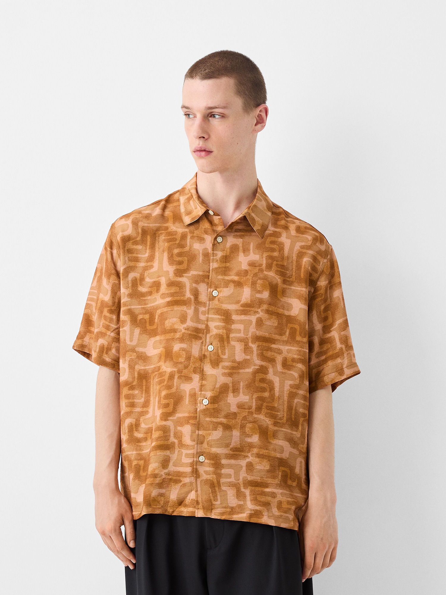 Bershka Ing  karamell / dohánybarna / cappuccinobarna termék 2. képe