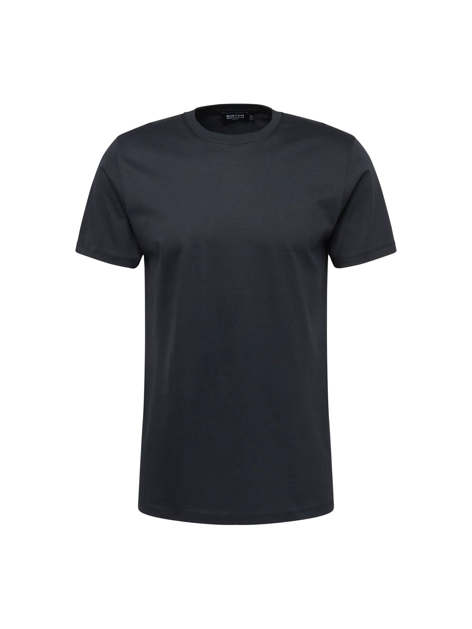 BURTON MENSWEAR LONDON Тениска 'Mercerised'  черно