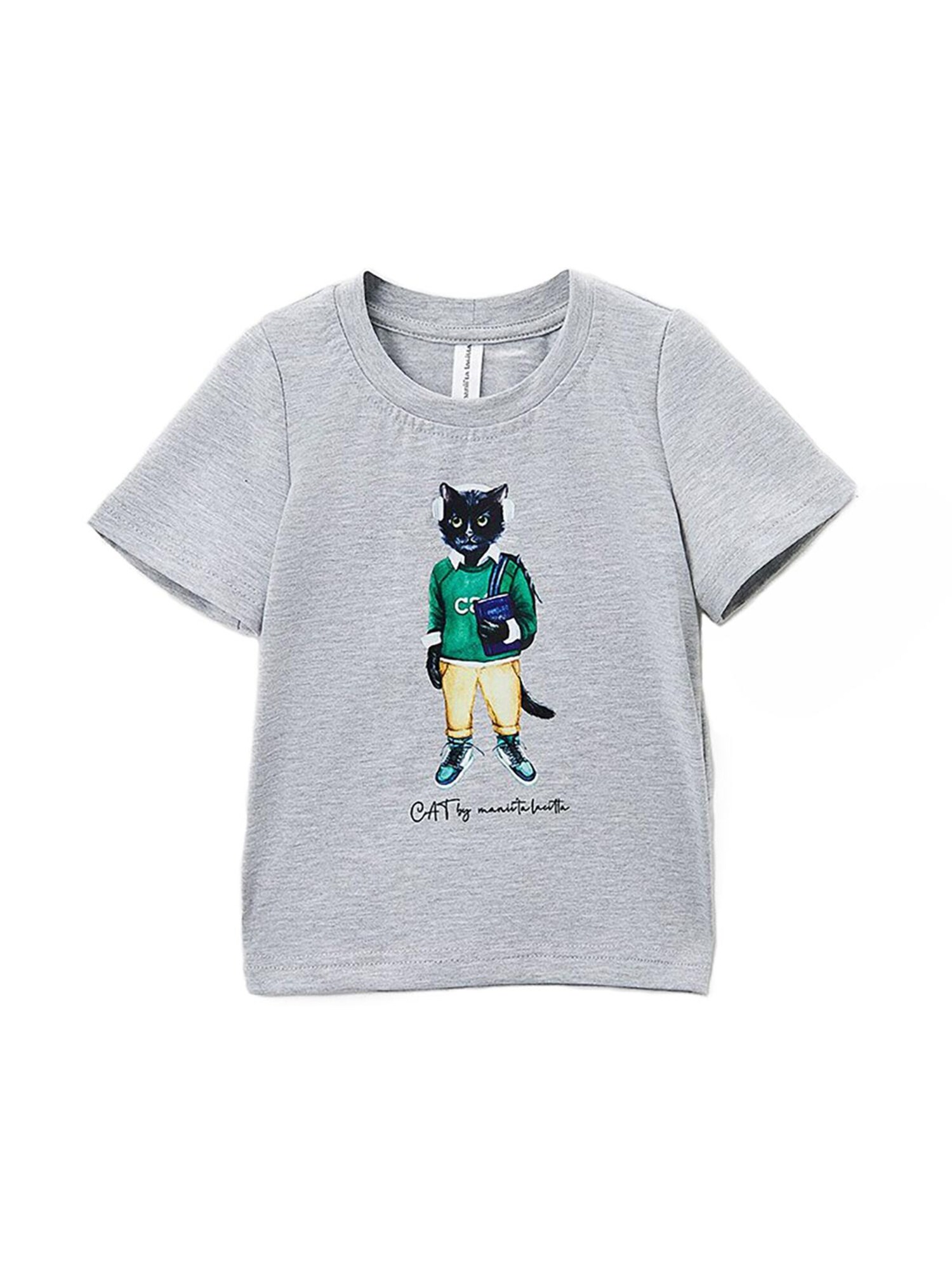 Cat e Lolette Tričko 'School Cat'  sivá