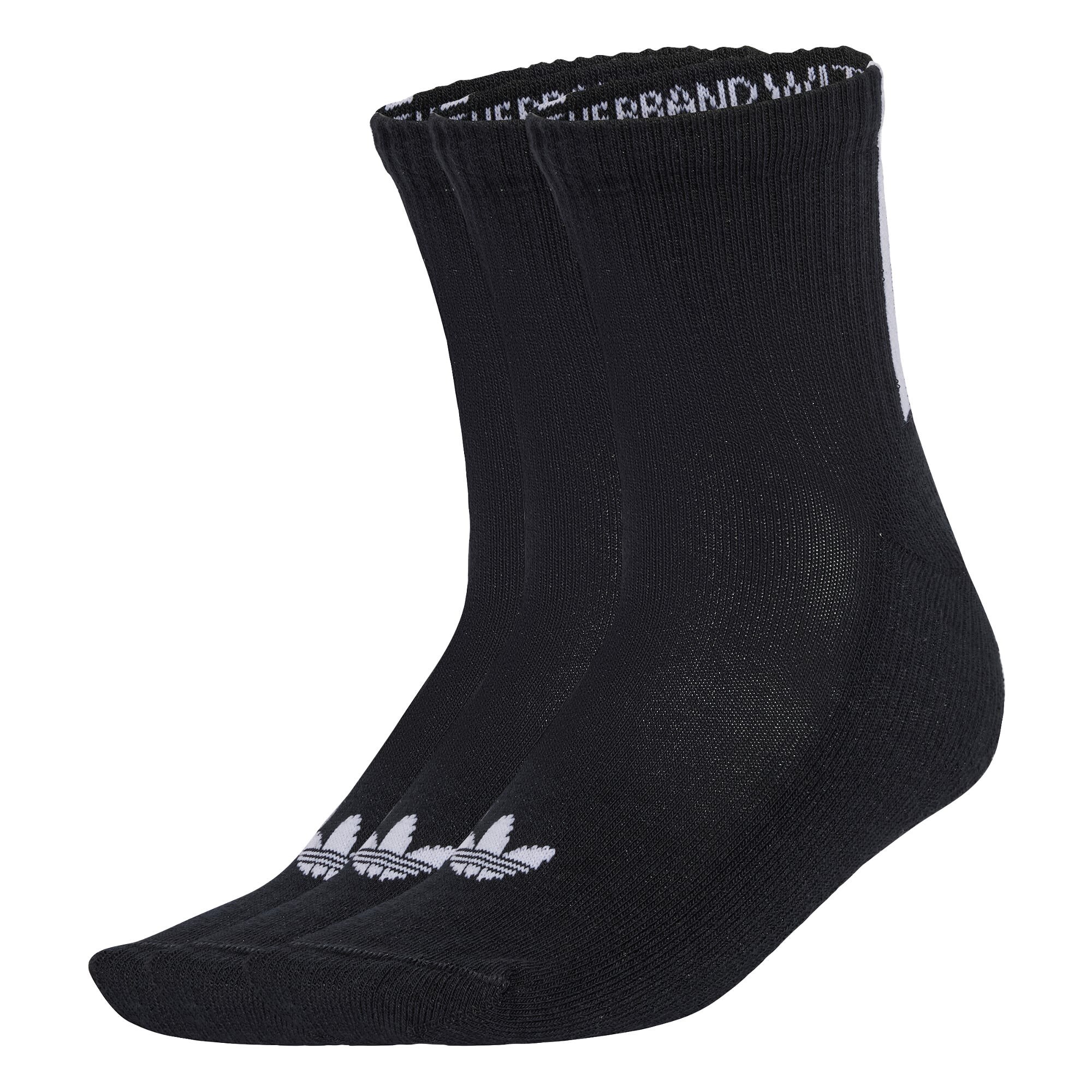 ADIDAS ORIGINALS Șosete Quarter 3 Back Stripes 3 Pairs  gri / negru