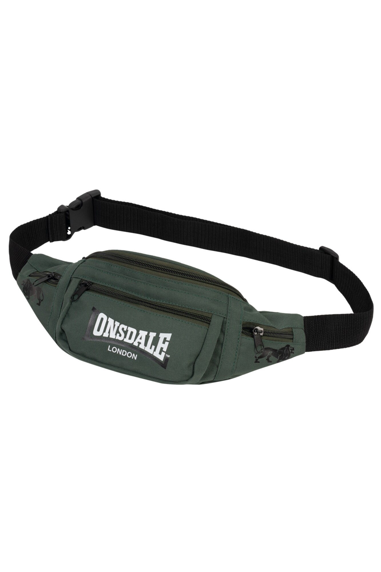 LONSDALE Övtáska 'HIP'  sötétzöld / fekete / fehér akciós termékkép 1