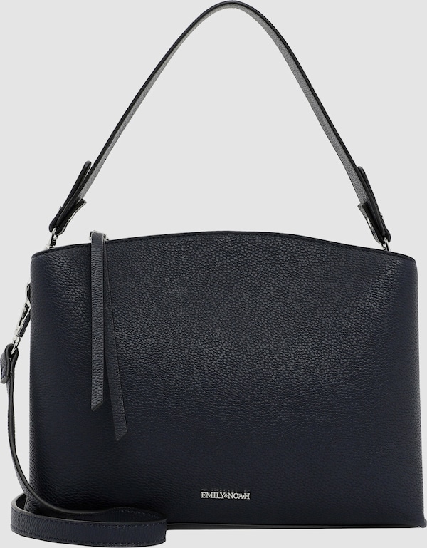 Modische Handtasche der Marke Emily & Noah mit Magnetverschluss und abnehmbarem, verstellbarem Umhängeriemen. Das elegante, schlichte Design im Echtleder-Optik macht sie zum idealen modischen Begleiter für viele Gelegenheiten.