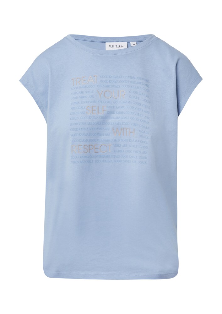 comma casual identity Shirt Damen Größe M hellblau / silbergrau
