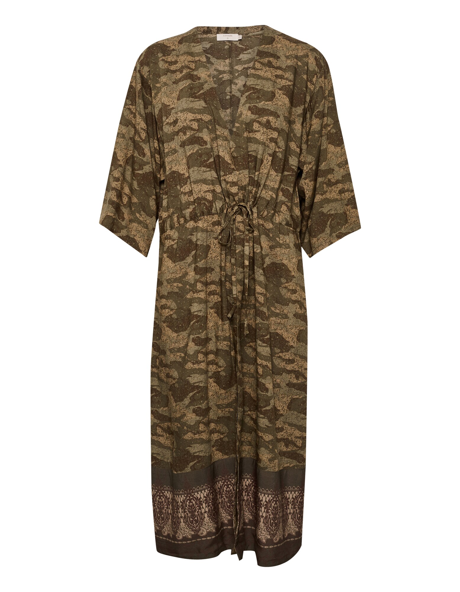 Cream Kimono 'Harnis'  kaki / olivová