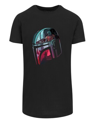 F4NT4STIC Shirt ‘Star Wars Mandalorian Mandalore’ Gemengde kleuren / Zwart