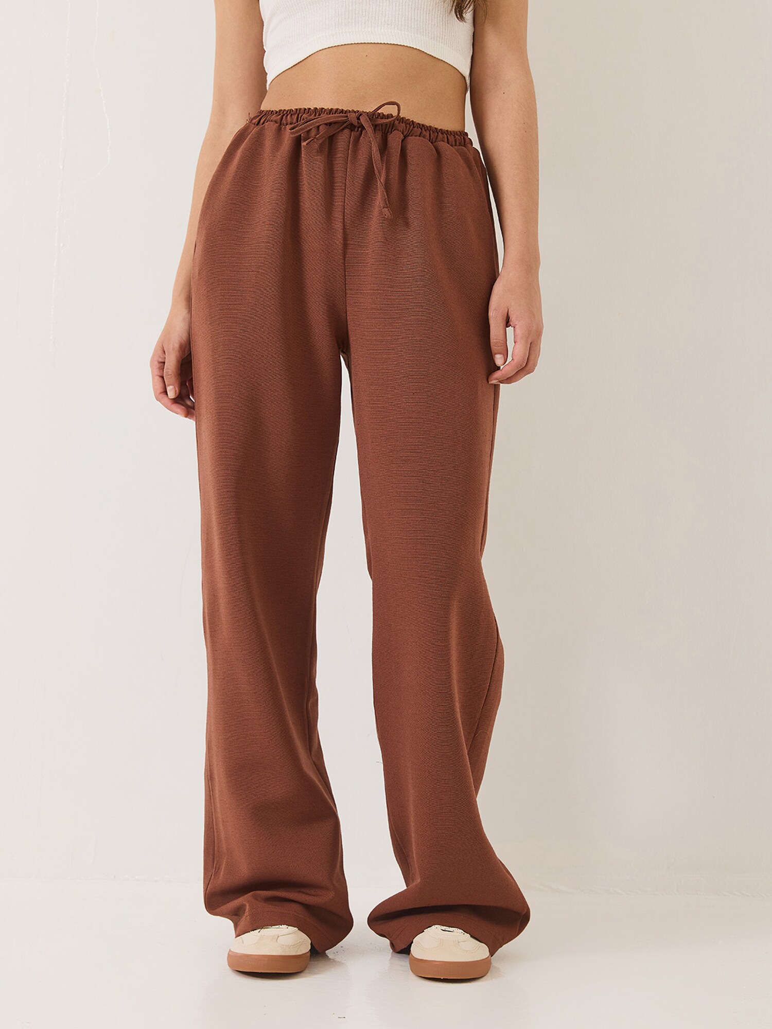 Bianco Lucci Pantaloni  castaniu