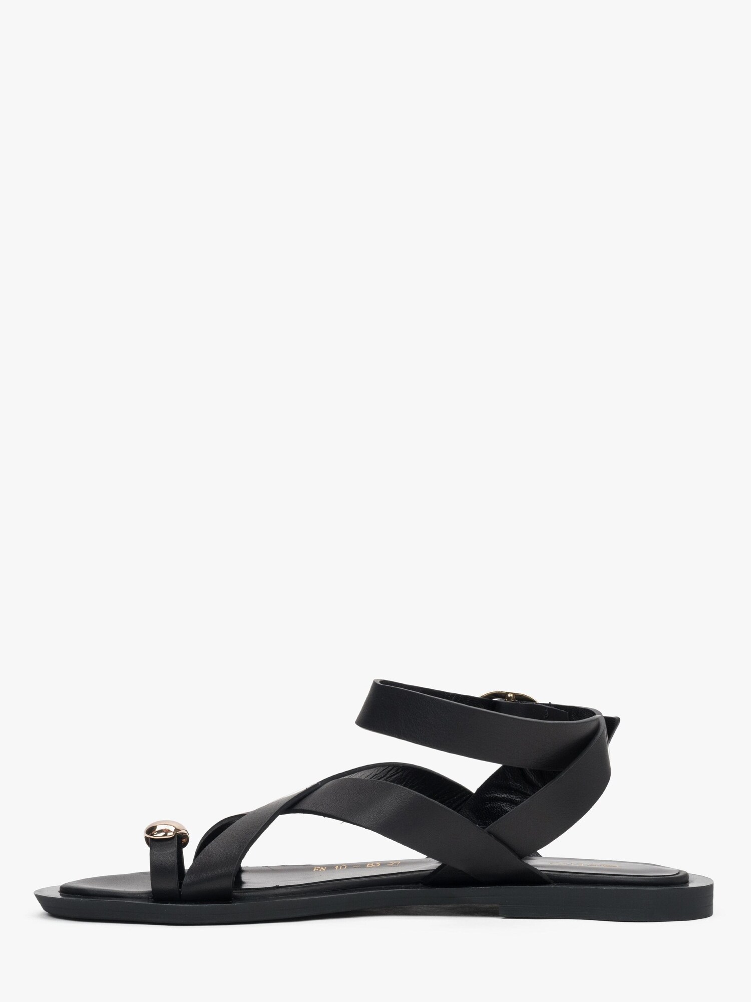 Estro Sandalias con hebilla '11-10-80'  negro