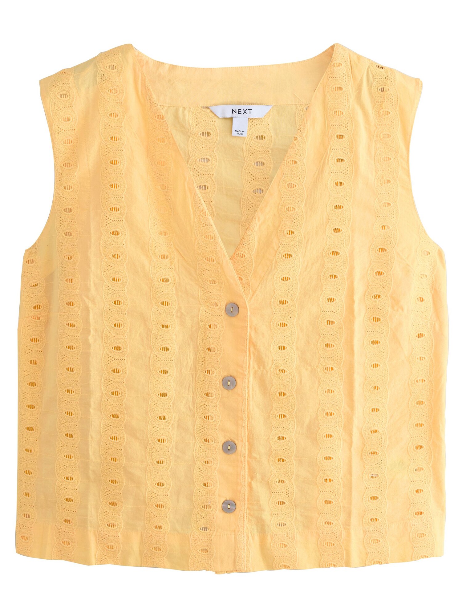 Next Vestă de costum  galben șofran