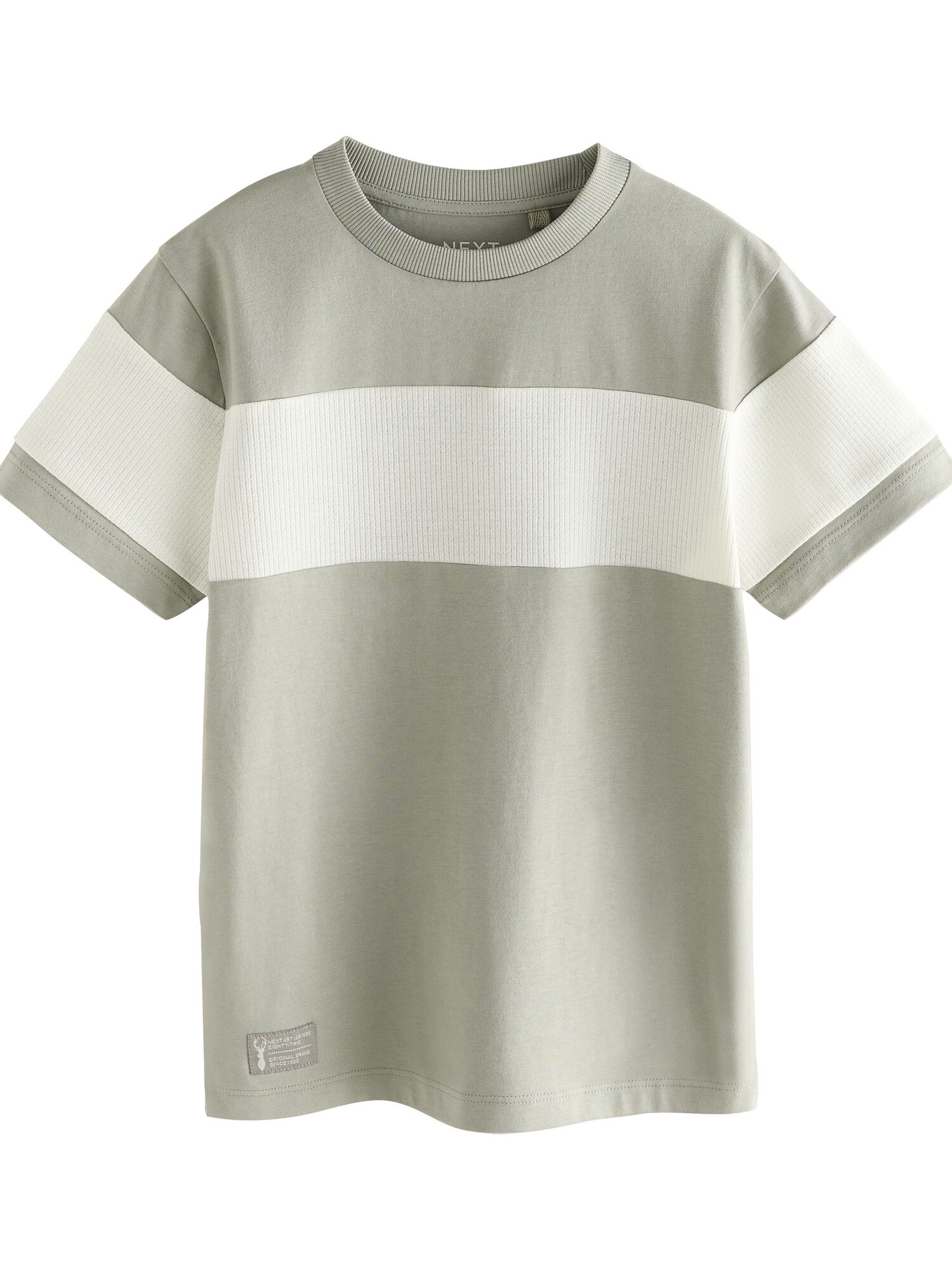 Next Tricou  verde pastel / alb