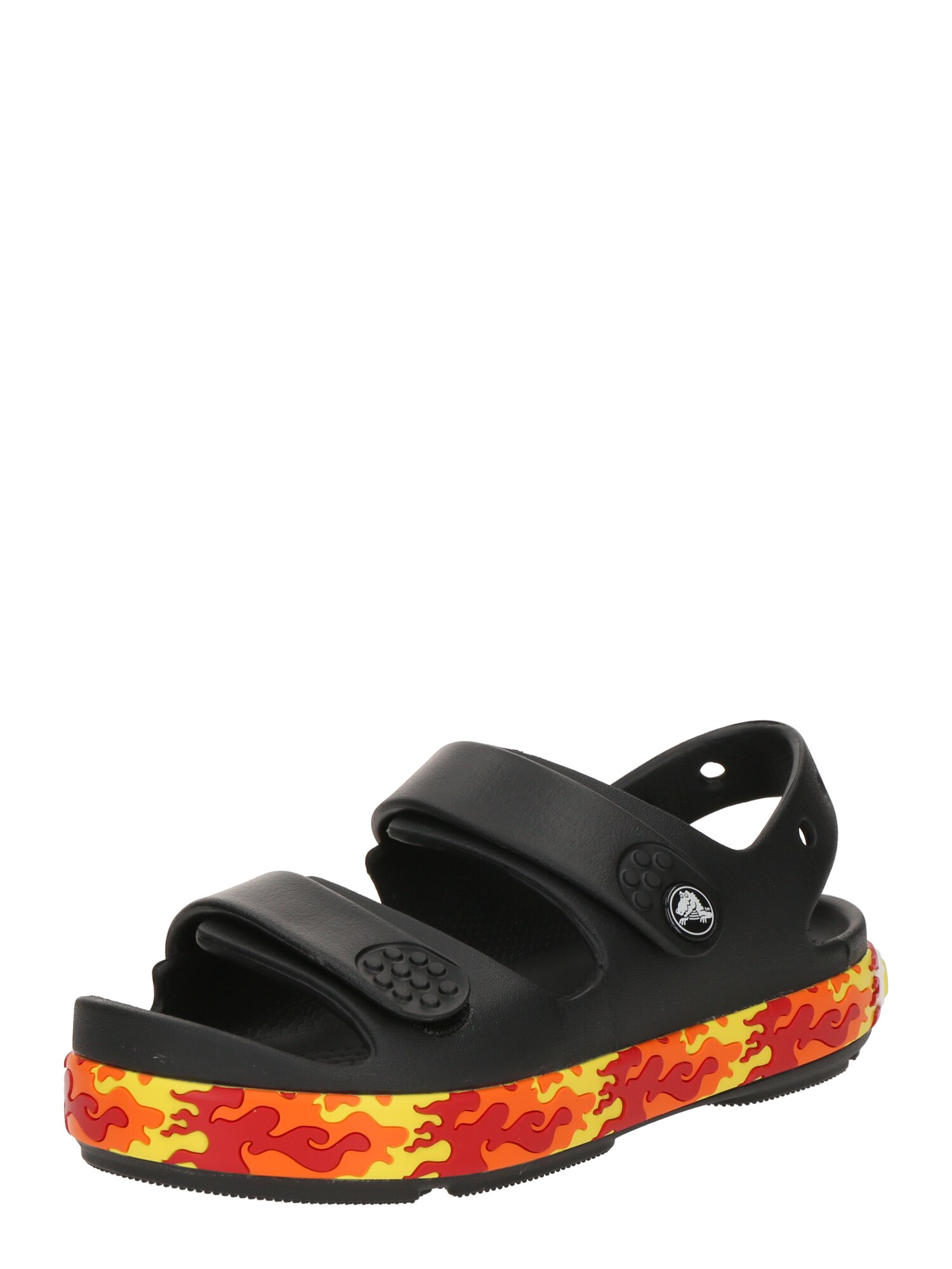 Crocs Otvorená obuv 'Crocband Cruiser Flames'  žltá / oranžová / oranžovo červená / čierna