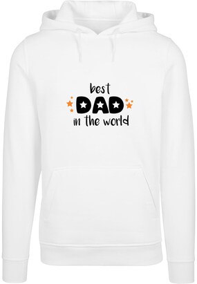 Merchcode Sweatshirt ‘Fathers Day – Best Dad In The World’ Goud / Zwart / Wit