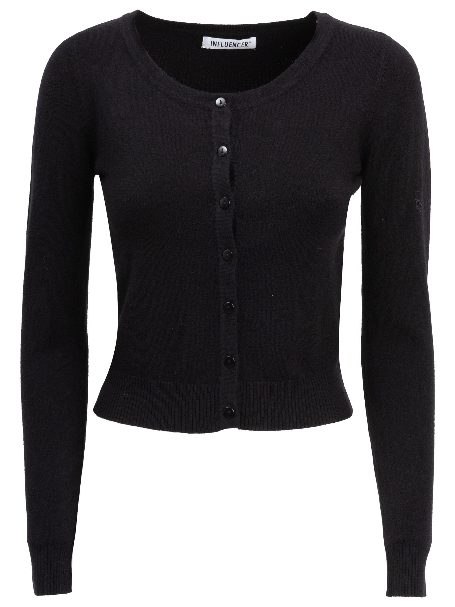 Influencer Geacă tricotată  negru