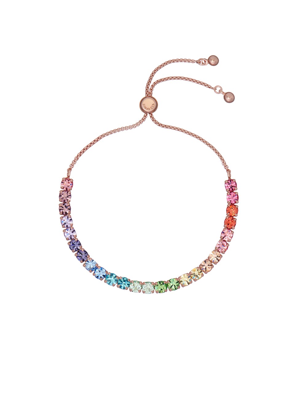 Armband 'MELRAH' blå / roséguld / lila