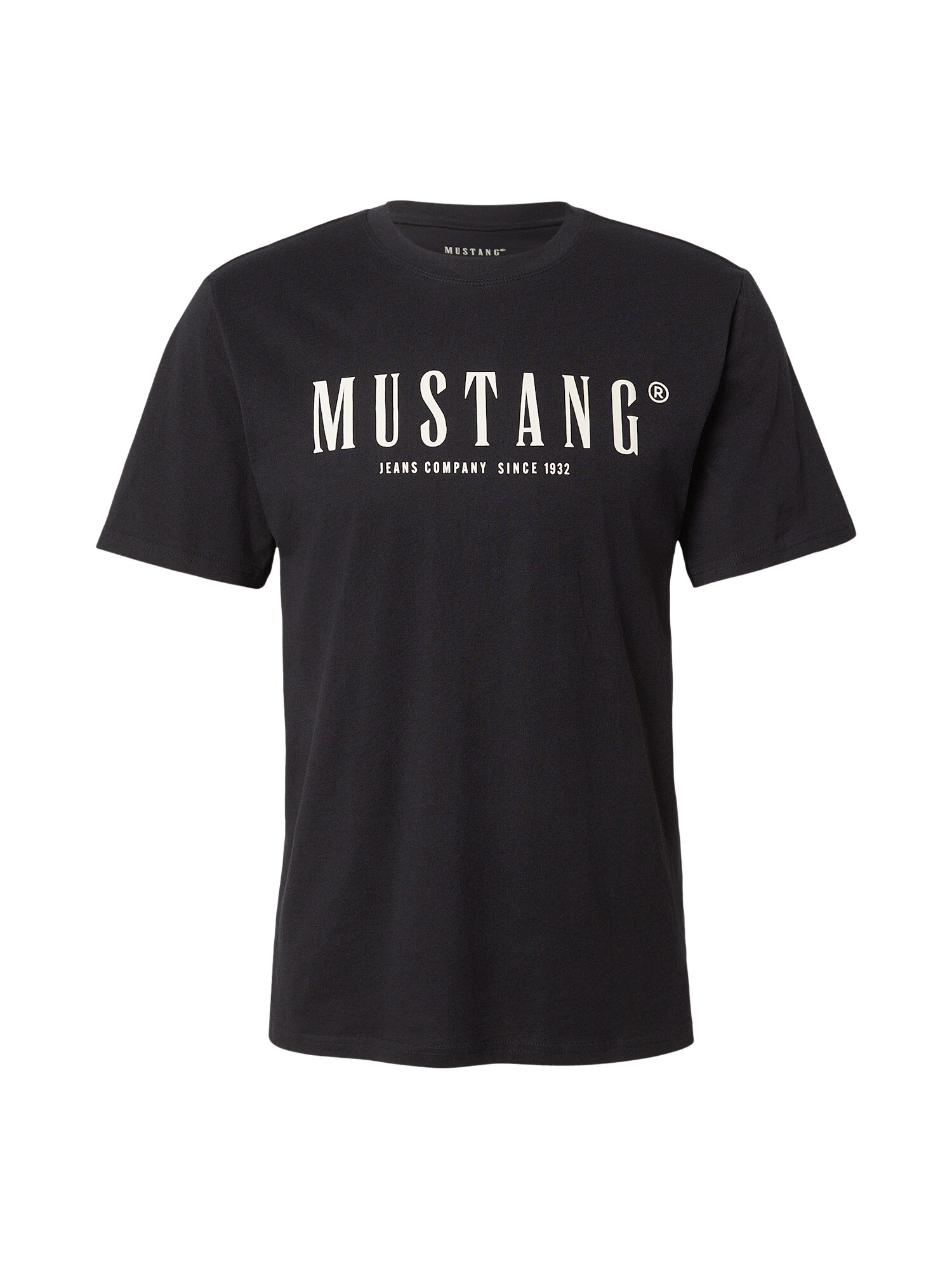 MUSTANG Tricou AUSTIN  bej deschis / negru