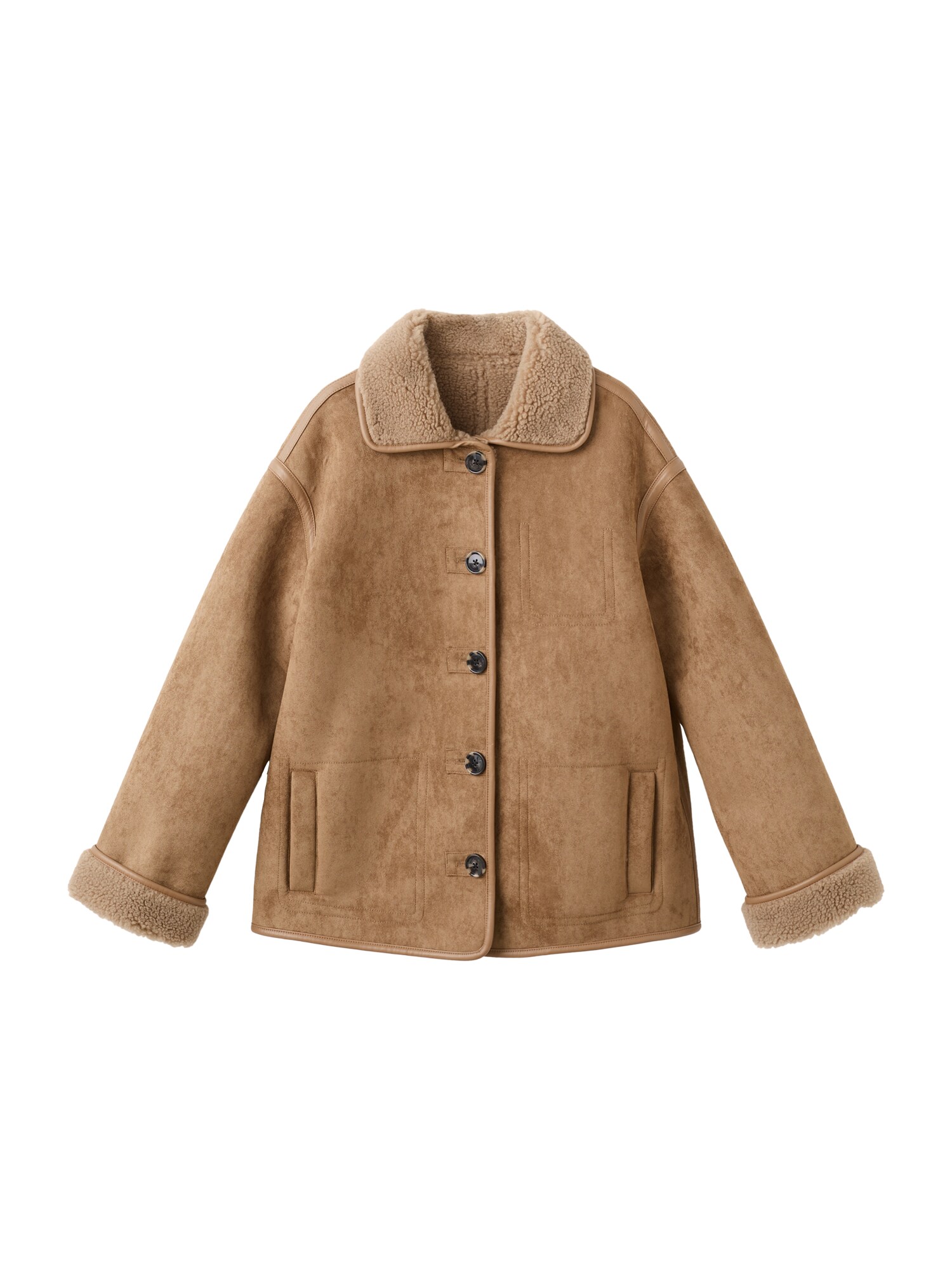 MANGO Palton de iarnă Dune  brocart