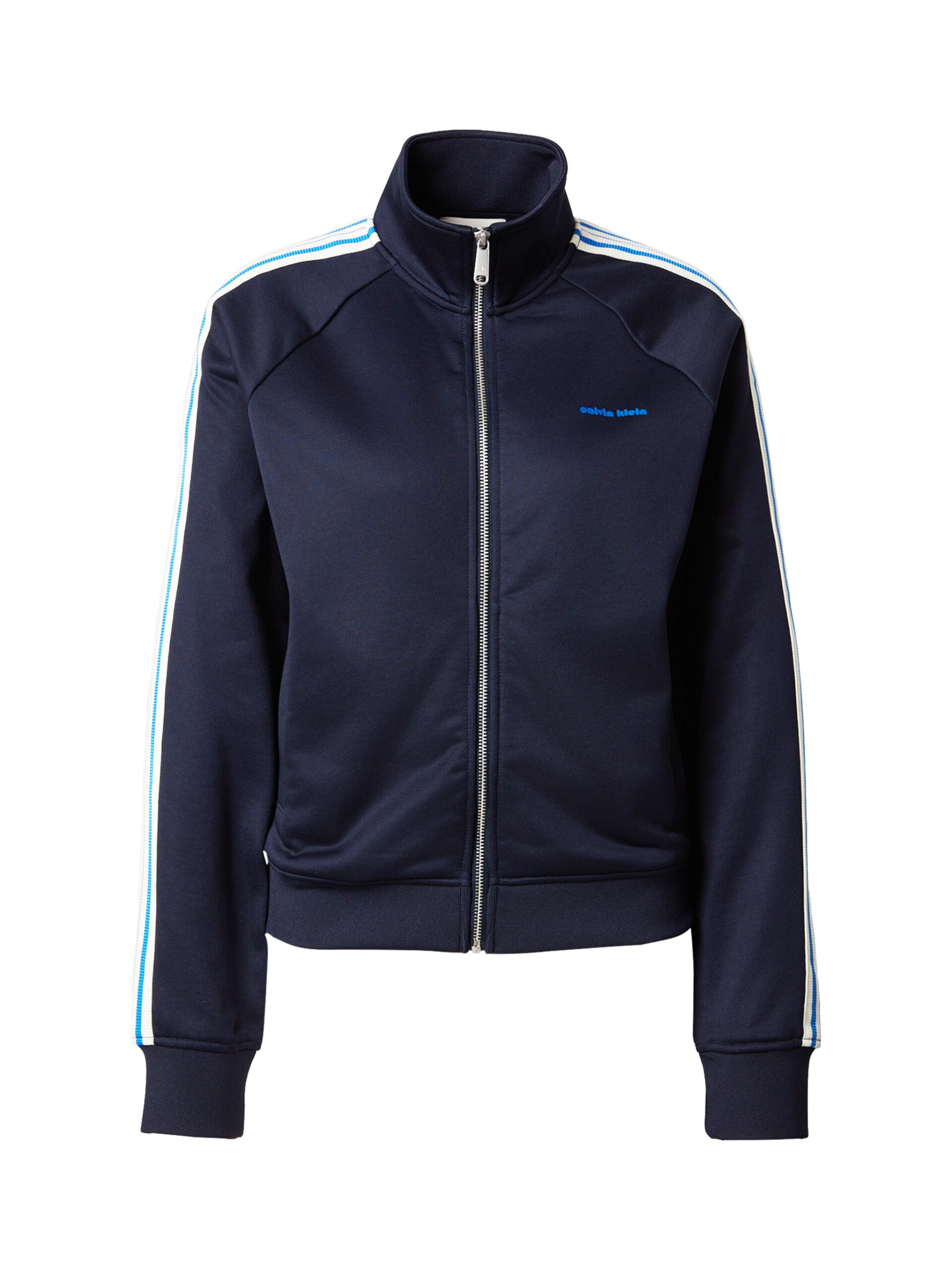 Calvin Klein Jeans Sweatjacka 'HIGH SHINE FRENCH' azur / mörkblå dam
