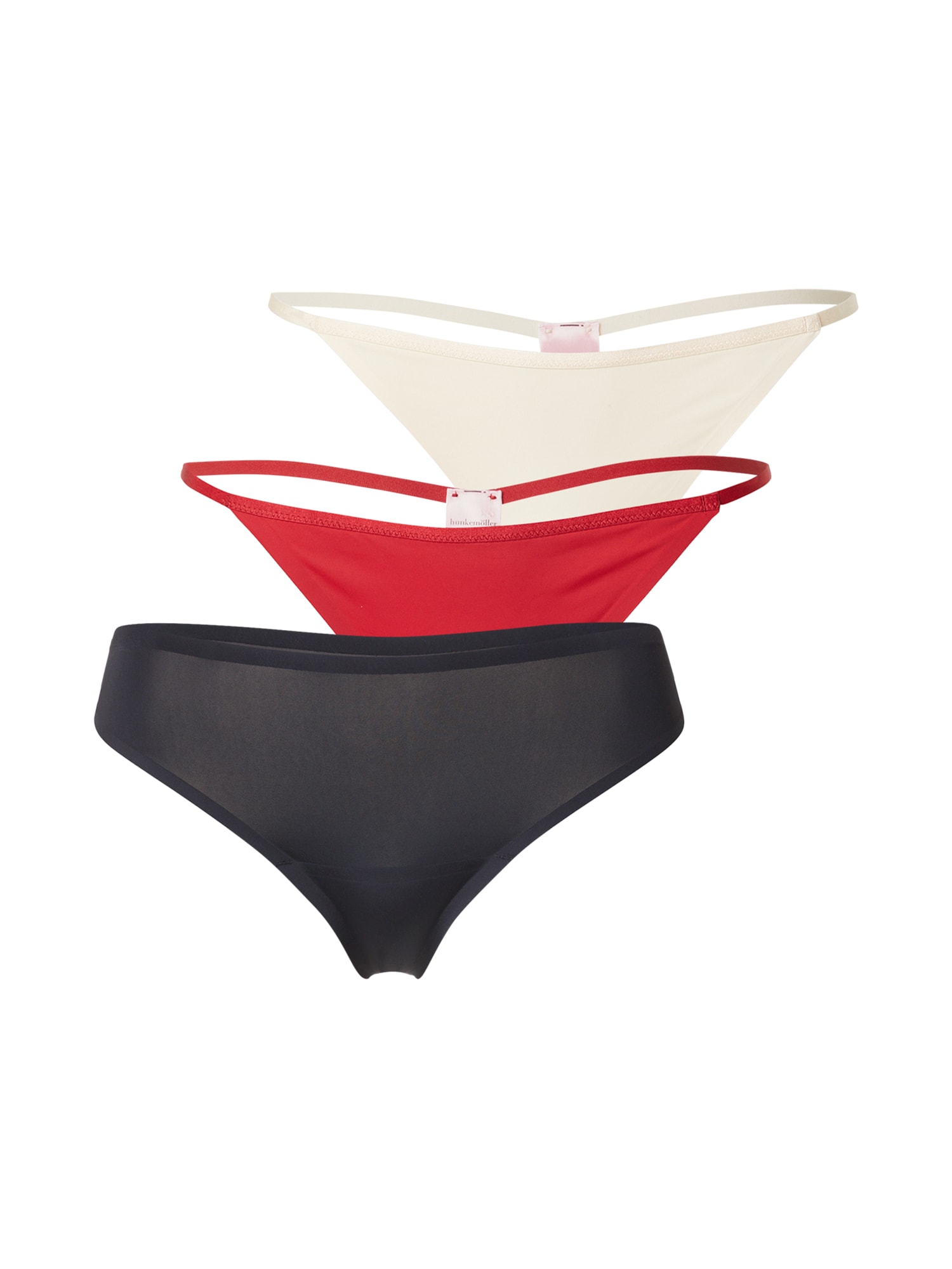 Hunkemöller Tanga  roșu intens / negru / alb