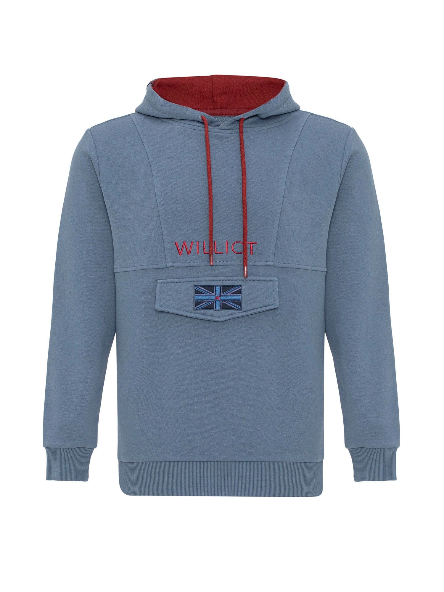 Williot Bluză de molton Henry  albastru / bleumarin / roșu