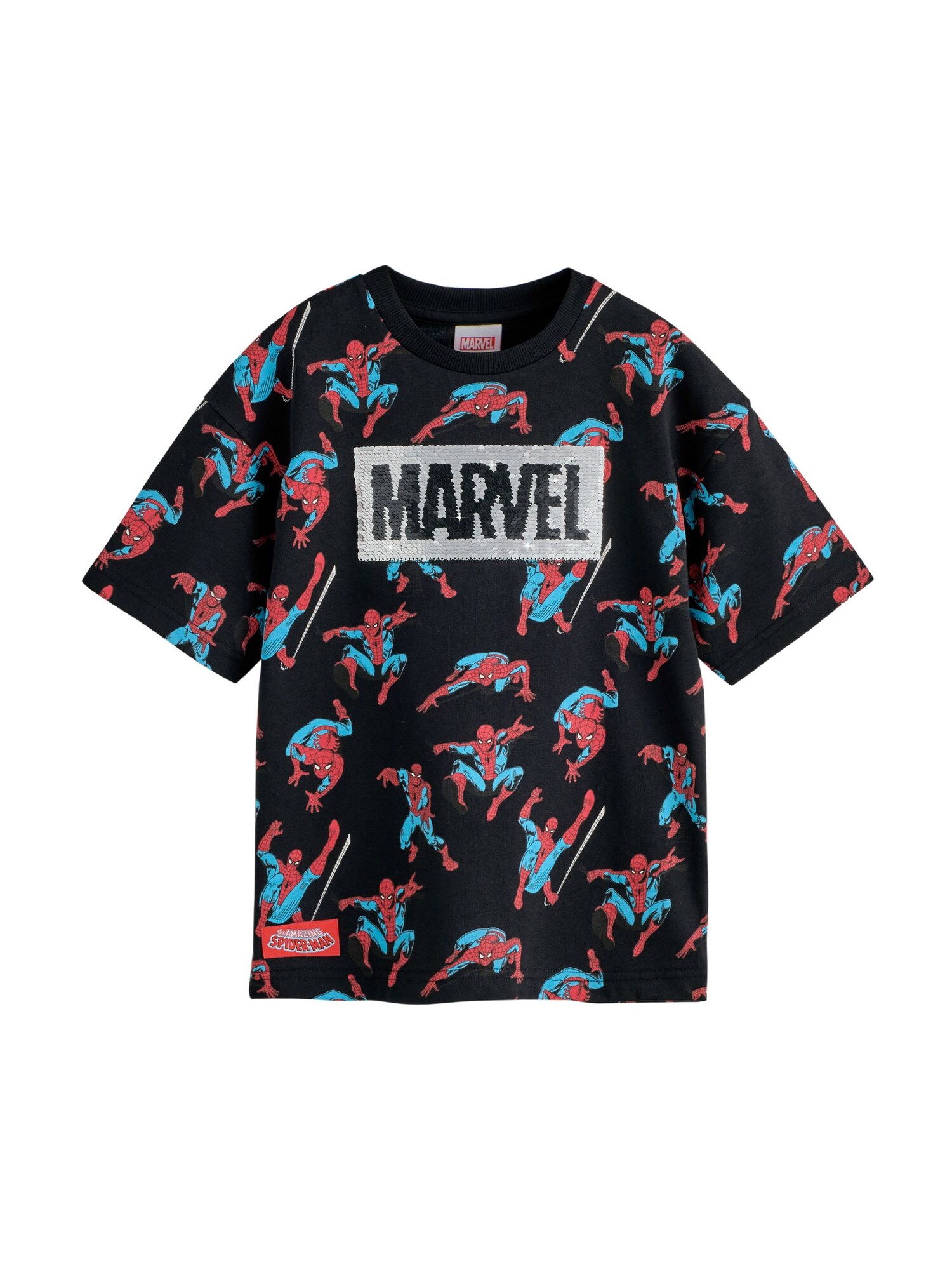 Next Tricou Spiderman albastru / gri / roșu / negru