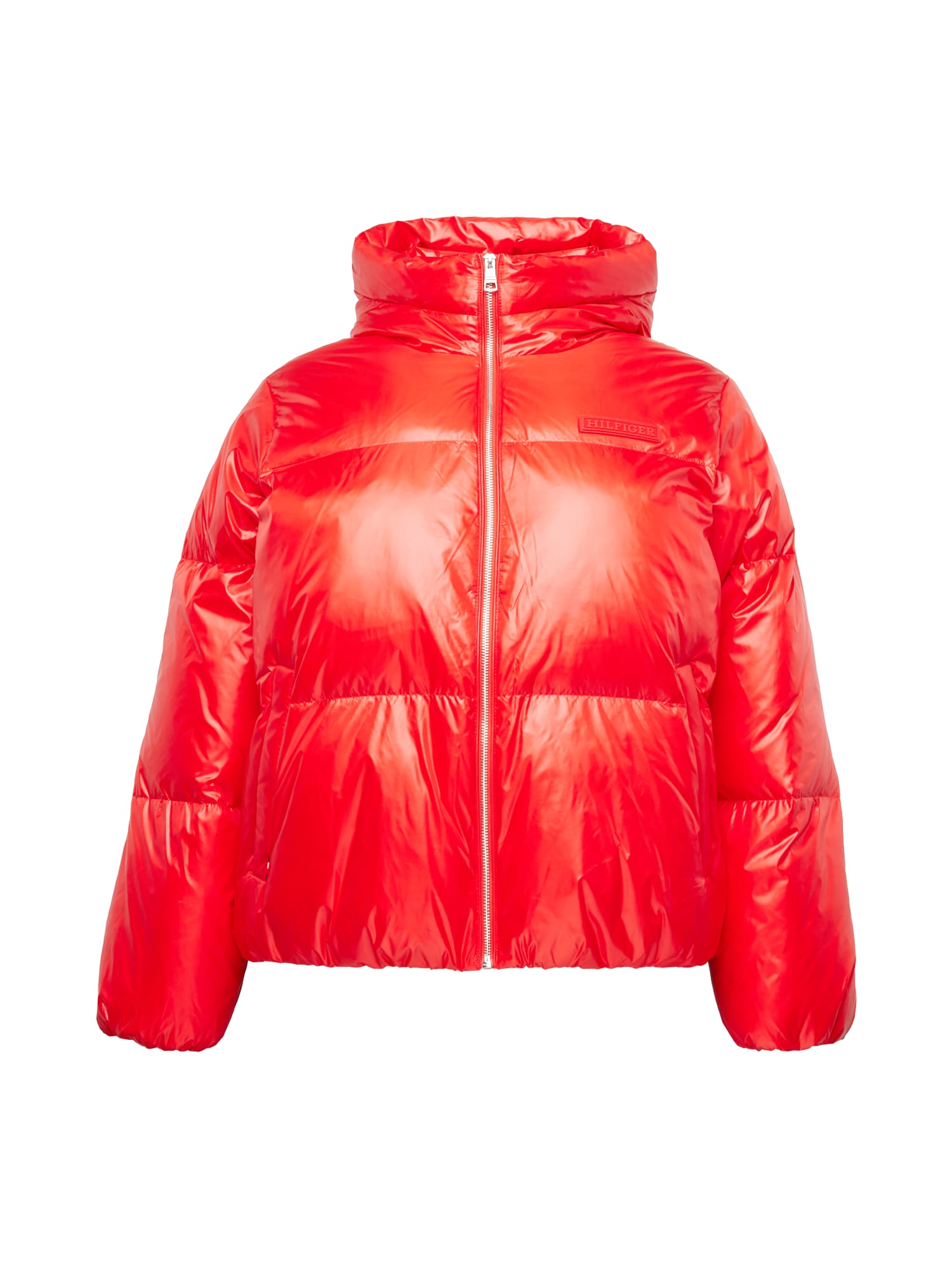 Tommy Hilfiger Curve Zimska jakna 'New York'  neonsko oranžna