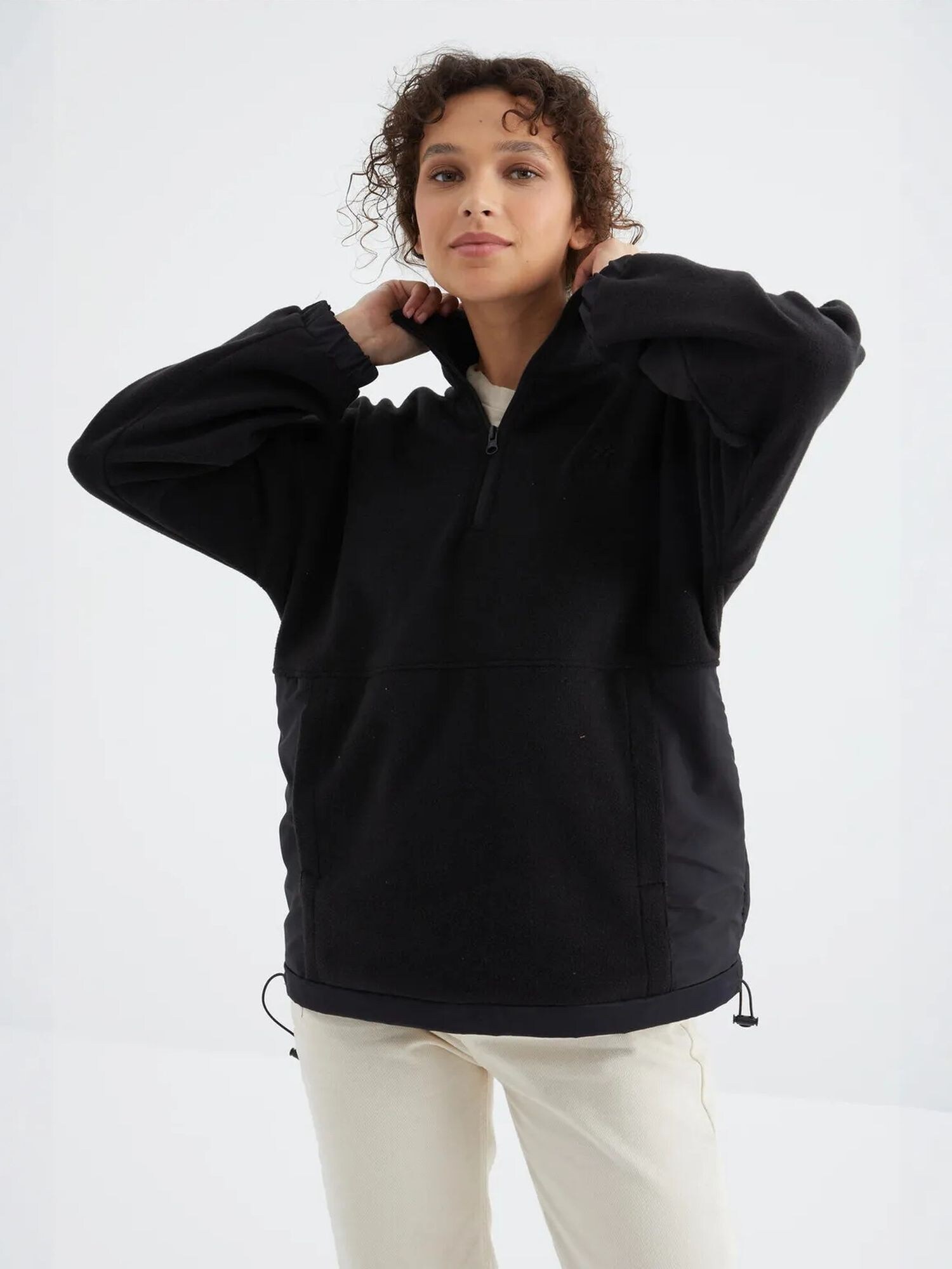 Tommy Life Sweater majica crna
