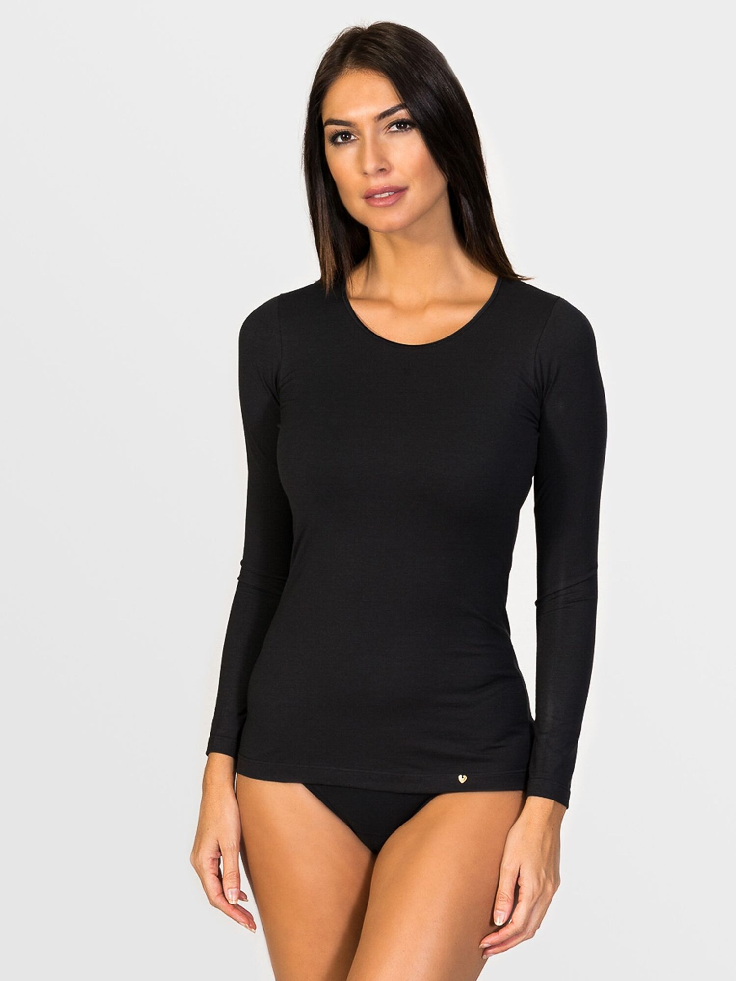 zd ZERO DEFECTS Camiseta térmica 'Artemisa Long-sleeve Soy fiber' negro