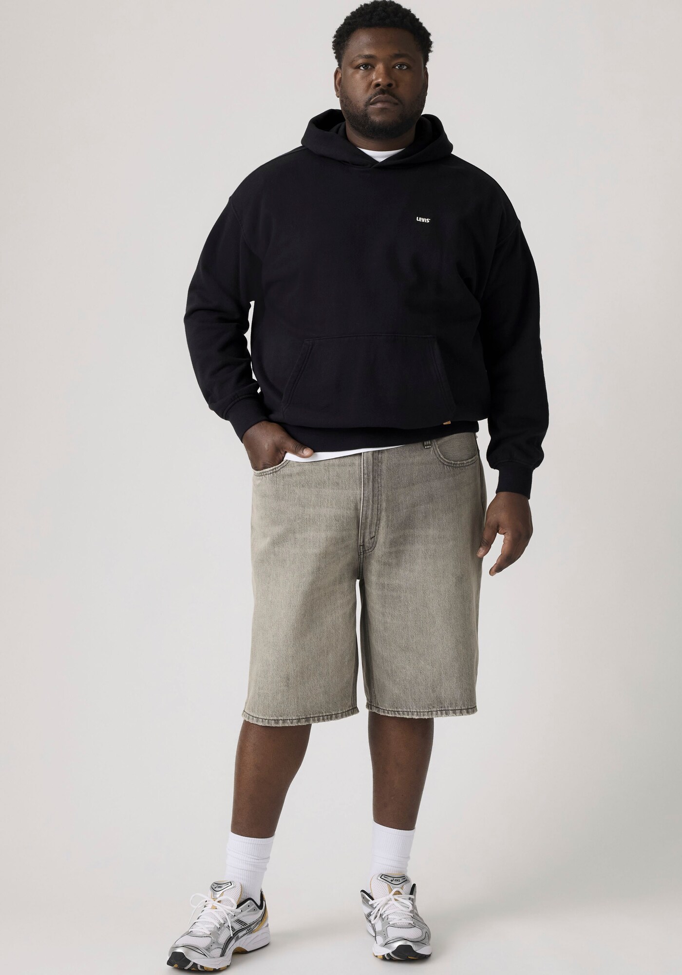 Levi's® Plus Džínsy  sivý denim (obrázok 4)