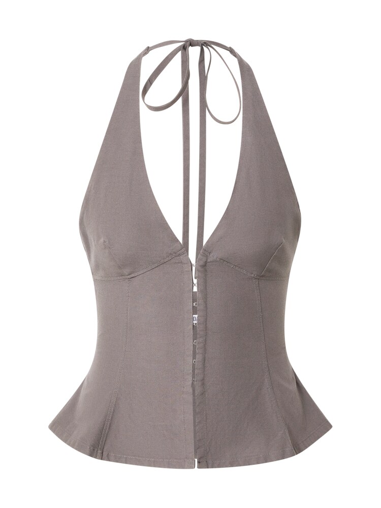 WEEKDAY Top 'Faline' Damen Größe L grau