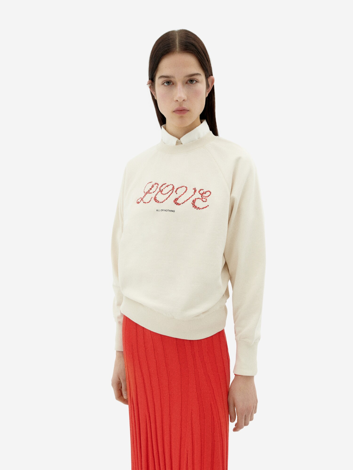 Thinking MU Tréning póló ' LOVE HEART '  piszkosfehér termék 2. képe