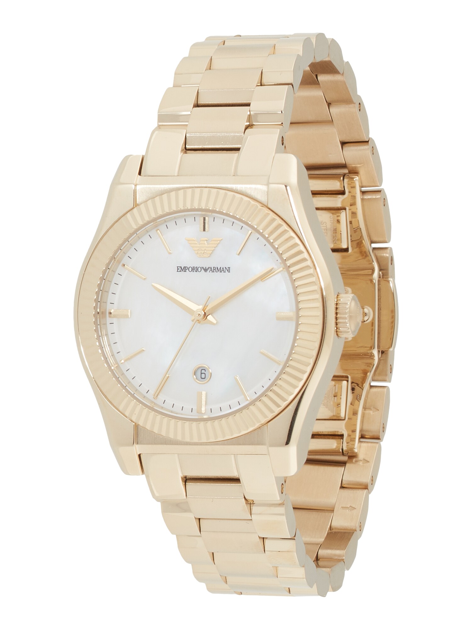 Emporio Armani Ceas analogic  auriu / alb