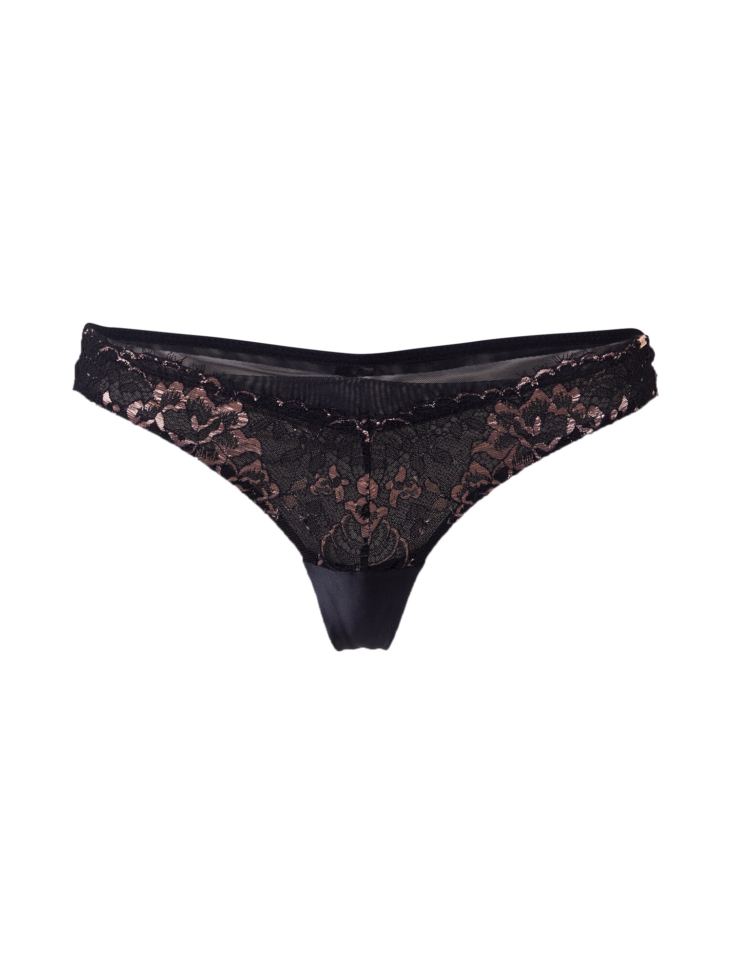 Hunkemöller Siaurikės  juoda / rožinio aukso spalva